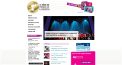 Desktop Screenshot of premiosdelamusica.com